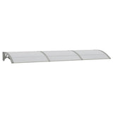 Door Canopy Grey 300x75 cm Polycarbonate
