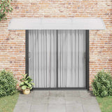 Door Canopy Grey 300x75 cm Polycarbonate - Side View
