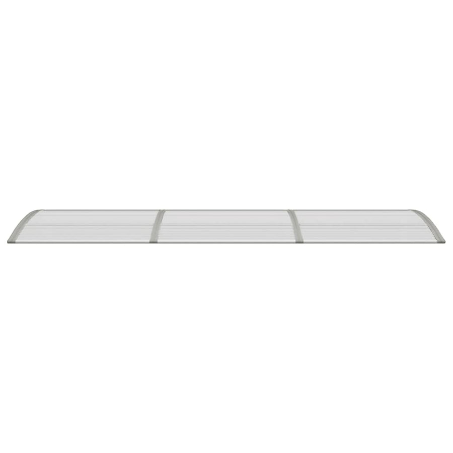 Door Canopy Grey 300x75 cm Polycarbonate