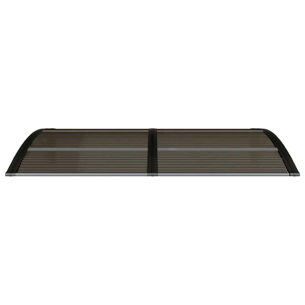 Door Canopy Black 150x75 cm Polycarbonate