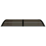 Door Canopy Black 150x75 cm Polycarbonate - Top-Down View