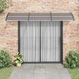 Door Canopy Black 300x75 cm Polycarbonate - Side View