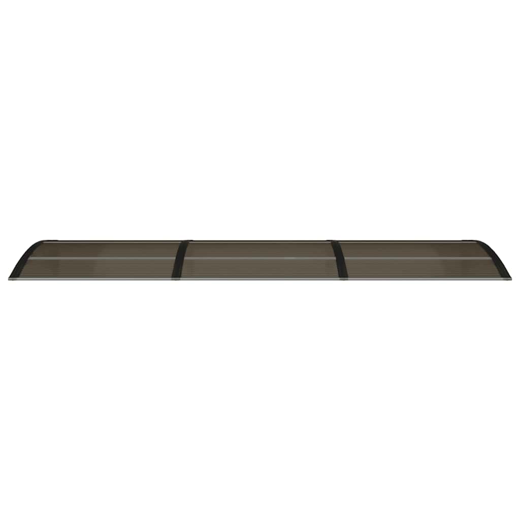 Door Canopy Black 300x75 cm Polycarbonate