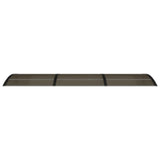 Door Canopy Black 300x75 cm Polycarbonate