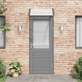 Door Canopy Black and Transparent 80x75 cm Polycarbonate - Side View