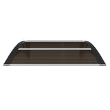 Door Canopy Black 80x75 cm Polycarbonate - Top-Down View