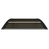 Door Canopy Black 100x80 cm Polycarbonate