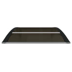 Door Canopy Black 100x75 cm Polycarbonate