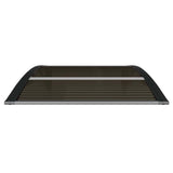 Door Canopy Black 100x80 cm Polycarbonate - Top-Down View