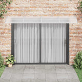 Door Canopy Grey and Transparent 350x75 cm Polycarbonate