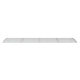 Door Canopy Grey and Transparent 350x75 cm Polycarbonate
