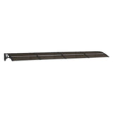Door Canopy Black 350x75 cm Polycarbonate