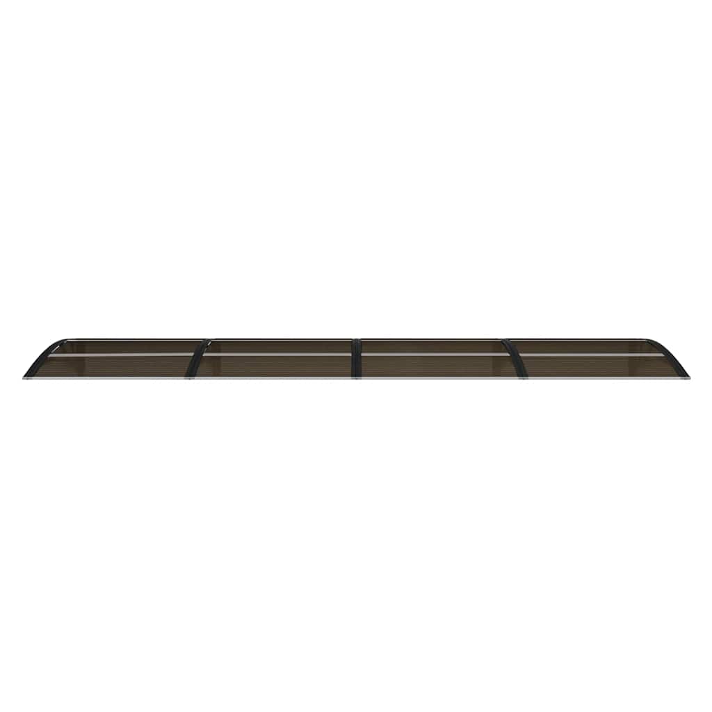 Door Canopy Black 350x75 cm Polycarbonate
