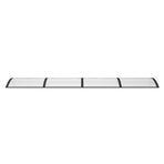 Door Canopy Black 350x100 cm Polycarbonate