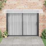 Door Canopy Grey 350x100 cm Polycarbonate - Side View