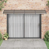 Door Canopy Black 350x100 cm Polycarbonate