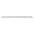Door Canopy Grey and Transparent 400x75 cm Polycarbonate