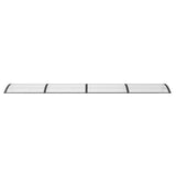 Door Canopy Black 400x100 cm Polycarbonate