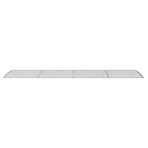 Door Canopy Grey 400x100 cm Polycarbonate