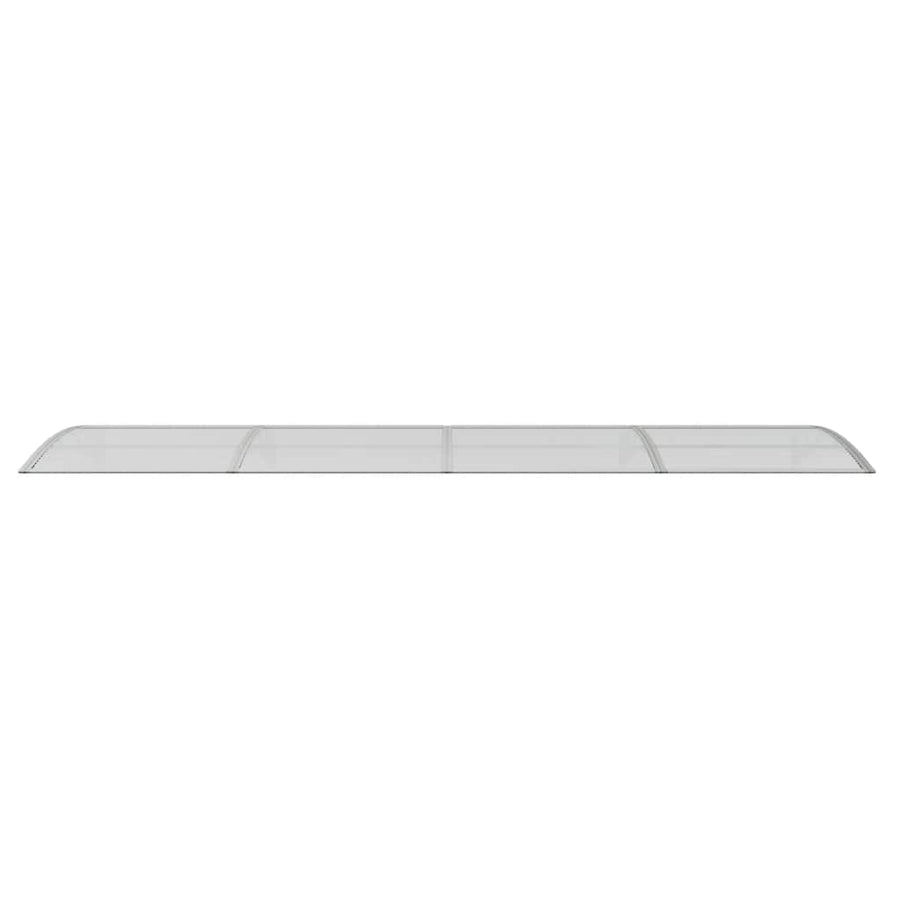 Door Canopy Grey 400x100 cm Polycarbonate