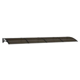 Door Canopy Black 400x100 cm Polycarbonate