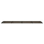 Door Canopy Black 400x100 cm Polycarbonate