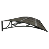 Door Canopy Black 400x100 cm Polycarbonate - 45-Degree Angle