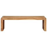 TV Stand 110x33x33 cm Solid Wood Acacia - Front View