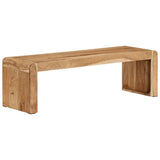 TV Stand 110x33x33 cm Solid Wood Acacia - Low Angle