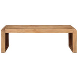 Coffee Table 110x55x35 cm Solid Wood Acacia - Front View