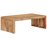 Coffee Table 110x55x35 cm Solid Wood Acacia - Close-Up Angle