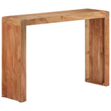 Console Table 110x30x76 cm Solid Wood Acacia - Close-Up Angle
