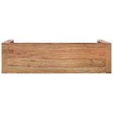Console Table 110x30x76 cm Solid Wood Acacia - Top-Down View