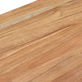 Console Table 110x30x76 cm Solid Wood Acacia - Rear View