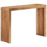 Console Table 110x30x76 cm Solid Wood Acacia - Low Angle