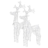 Reindeer Christmas Decorations 2 pcs 60x16x100 cm Acrylic - Top-Down View