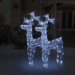 Reindeer Christmas Decorations 2 pcs 60x16x100 cm Acrylic