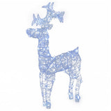 Reindeer Christmas Decorations 3 pcs 60x16x100 cm Acrylic - Side View