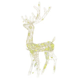 Acrylic Reindeer Christmas Decorations 2 pcs 128 cm Warm White