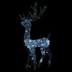 Acrylic Reindeer Christmas Decorations 2 pcs 128 cm Cold White