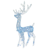 Acrylic Reindeer Christmas Decorations 3 pcs 120 cm Cold White - Side View