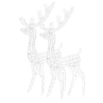 Acrylic Reindeer Christmas Decorations 2 pcs 128 cm Blue