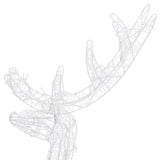 Acrylic Reindeer Christmas Decorations 3 pcs 128 cm Blue