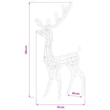 Acrylic Reindeer Christmas Decorations 3 pcs 128cm Multicolour - Extra Image