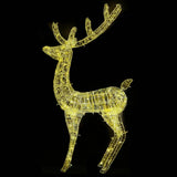 XXL Acrylic Christmas Reindeers 250 LED 3 pcs 180 cm Warm White - Low Angle