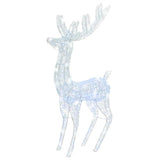 XXL Acrylic Christmas Reindeers 250 LED 3 pcs 180 cm Cold white - Side View