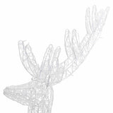 XXL Acrylic Christmas Reindeers 250 LED 3 pcs 180 cm Cold white - Rear View