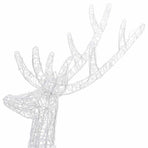 XXL Acrylic Christmas Reindeers 250 LED 2 pcs 180cm Multicolour