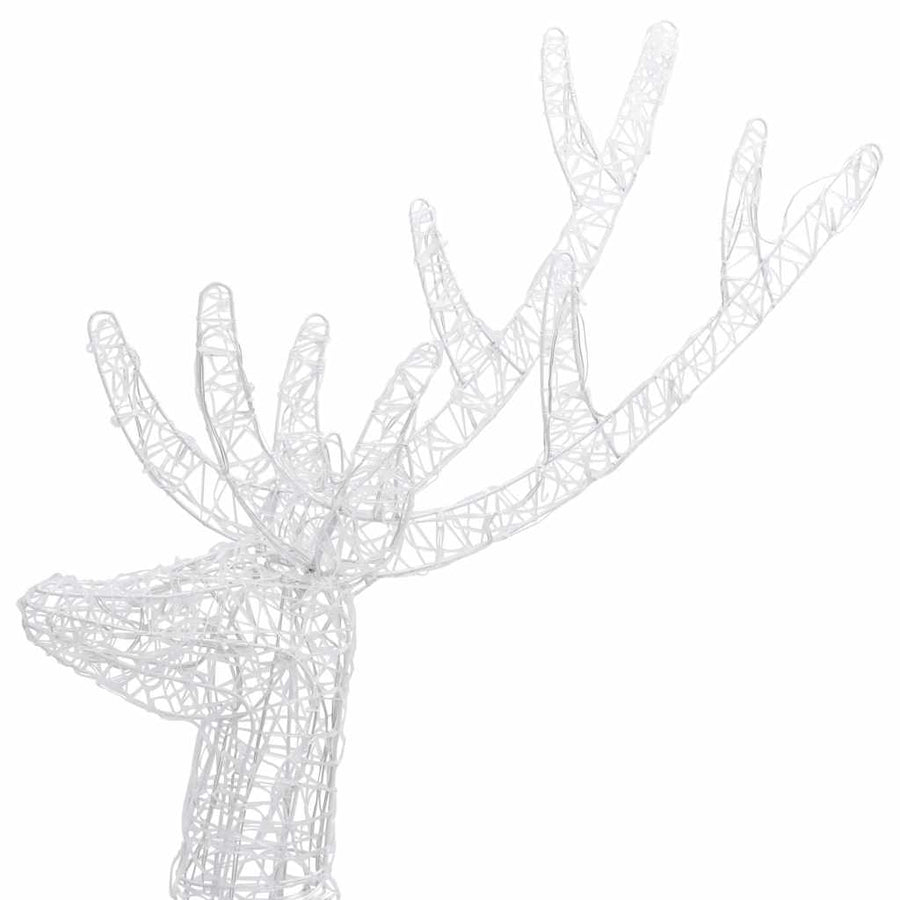 XXL Acrylic Christmas Reindeers 250 LED 2 pcs 180cm Multicolour