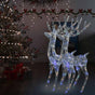 XXL Acrylic Christmas Reindeers 250 LED 2 pcs 180cm Multicolour
